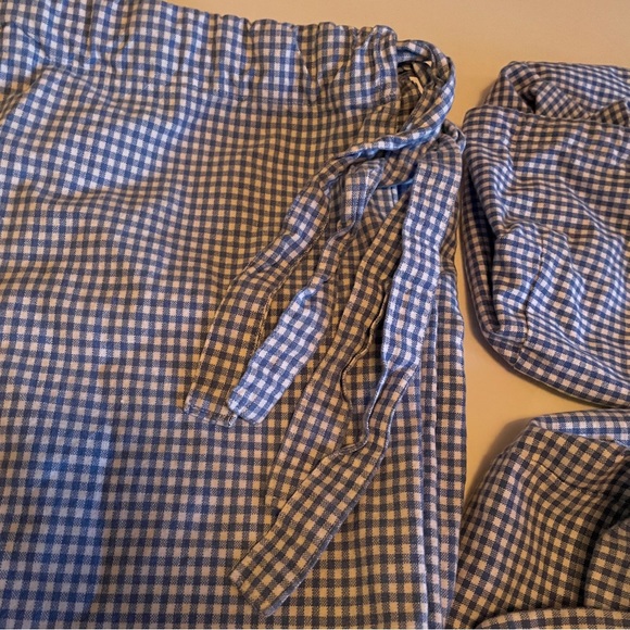 Pottery Barn Kids Blue Gingham Sabrina Hamper Liner - Picture 1 of 5